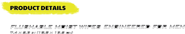 Product information about MANGROOMER Biz Wipes